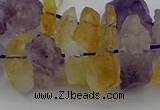 CNG5015 15.5 inches 12*18mm - 15*25mm nuggets amethyst & citrine beads