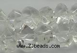 CNG5023 15.5 inches 10*14mm - 13*18mm faceted nuggets white crystal beads