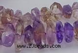 CNG5026 15.5 inches 7*12mm - 10*18mm faceted nuggets ametrine beads