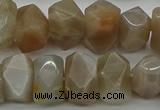 CNG5054 15.5 inches 10*14mm - 12*16mm faceted nuggets moonstone beads