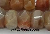 CNG5060 15.5 inches 15*20mm - 16*25mm faceted nuggets sunstone beads