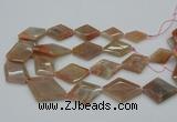 CNG5064 15.5 inches 20*30mm - 35*45mm faceted freeform sunstone beads