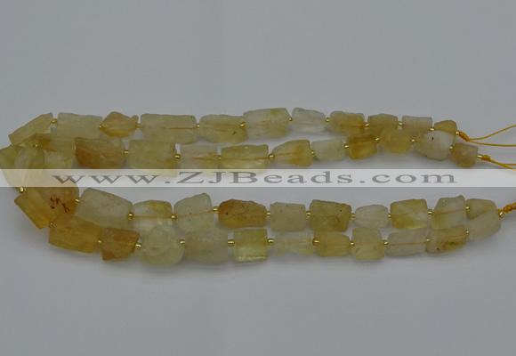 CNG5073 15.5 inches 8*10mm - 15*20mm nuggets citrine beads