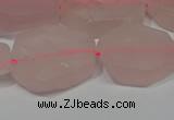 CNG5114 15.5 inches 14*20mm - 18*25mm freeform matte rose quartz beads