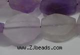 CNG5117 15.5 inches 14*20mm - 18*25mm freeform matte amethyst beads