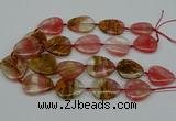 CNG5155 16*22mm - 30*35mm freeform volcano cherry quartz beads