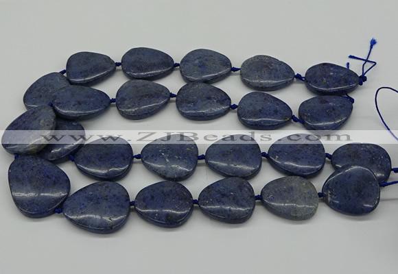 CNG5164 15.5 inches 16*22mm - 30*35mm freeform blue dumortierite beads