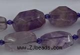 CNG5226 15.5 inches 10*15mm - 15*25mm faceted nuggets amethyst beads