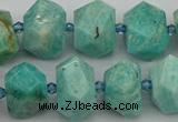 CNG5271 15.5 inches 10*14mm - 15*20mm faceted nuggets amazonite beads