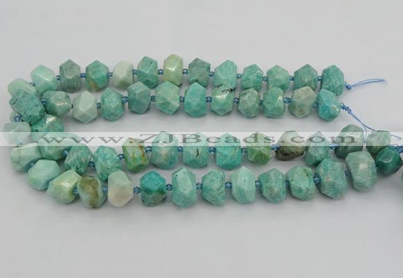 CNG5271 15.5 inches 10*14mm - 15*20mm faceted nuggets amazonite beads