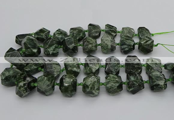 CNG5278 15.5 inches 13*18mm - 15*25mm faceted nuggets seraphinite beads