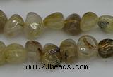 CNG5297 15.5 inches 5*8mm - 12*16mm nuggets golden rutilated quartz beads