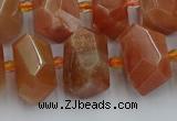 CNG5302 15.5 inches 12*16mm - 15*20mm faceted nuggets moonstone beads