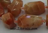CNG5305 15.5 inches 12*16mm - 15*20mm faceted nuggets moonstone beads