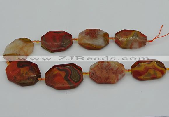 CNG5317 15.5 inches 25*35mm - 35*45mm freeform agate beads