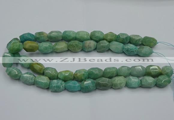 CNG5320 15.5 inches 12*16mm - 13*18mm faceted nuggets amazonite beads