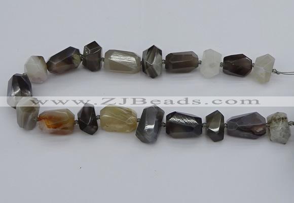 CNG5323 15.5 inches 12*16mm - 18*25mm faceted nuggets agate beads