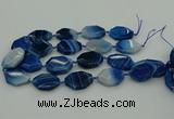 CNG5347 15.5 inches 25*35mm - 30*40mm faceted freeform agate beads