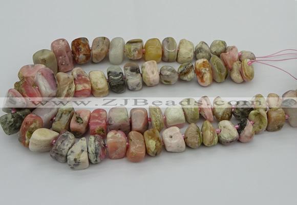 CNG5381 15.5 inches 10*14mm - 13*18mm nuggets pink opal beads