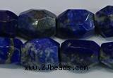 CNG5410 15.5 inches 12*16mm - 15*20mm faceted nuggets lapis lazuli beads