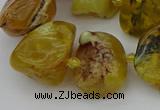 CNG5429 8*12mm - 16*20mm nuggets yellow opal beads wholesale