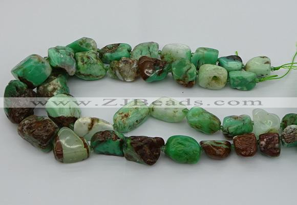 CNG5433 10*14mm - 20*30mm nuggets Australia chrysoprase beads