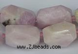 CNG5446 15.5 inches 12*16mm - 15*25mm faceted nuggets kunzite beads