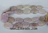 CNG5448 15.5 inches 20*30mm - 35*45mm faceted freeform kunzite beads