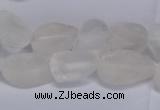 CNG5530 15.5 inches 10*14mm - 12*16mm nuggets white crystal beads