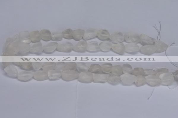 CNG5530 15.5 inches 10*14mm - 12*16mm nuggets white crystal beads