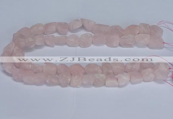CNG5531 15.5 inches 10*14mm - 12*16mm nuggets rose quartz beads