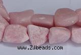 CNG5536 15.5 inches 10*14mm - 12*16mm nuggets Chinese pink opal beads