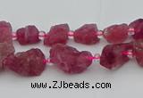 CNG5550 15.5 inches 4*6mm - 8*12mm nuggets pink tourmaline beads