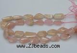 CNG5590 15.5 inches 15*20mm - 22*30mm faceted freeform morganite beads