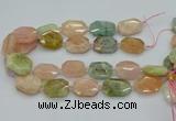 CNG5593 15.5 inches 20*25mm - 25*30mm faceted freeform morganite beads