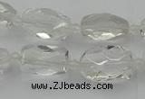 CNG5603 15.5 inches 8*12mm - 13*18mm faceted nuggets white crystal beads