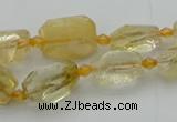 CNG5604 15.5 inches 8*12mm - 13*18mm faceted nuggets citrine beads