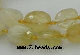 CNG5605 15.5 inches 10*14mm - 13*18mm faceted nuggets citrine beads