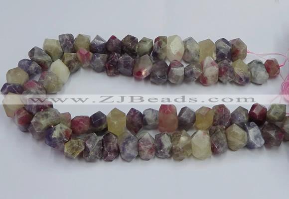 CNG5627 15.5 inches 10*14mm - 13*18mm faceted nuggets tourmaline beads