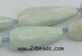 CNG5636 15.5 inches 15*35mm - 18*45mm faceted teardrop amazonite beads