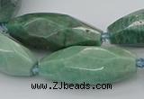 CNG5639 15.5 inches 15*35mm - 18*40mm faceted rice amazonite beads