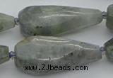 CNG5642 15.5 inches 15*35mm - 18*45mm faceted teardrop labradorite beads