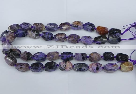 CNG5685 15.5 inche 12*16mm - 15*20mm faceted nuggets charoite beads