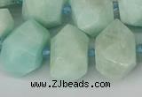 CNG5692 15.5 inches 12*16mm - 15*20mm faceted nuggets amazonite beads