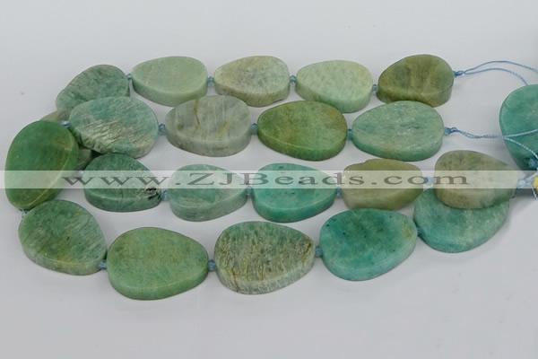 CNG5703 15.5 inches 22*30mm - 28*35mm freeform amazonite beads