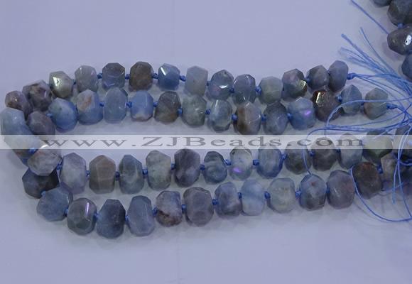 CNG5718 15.5 inches 10*14mm - 13*18mm faceted nuggets aquamarine beads