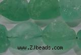 CNG575 15.5 inches 16*18mm nuggets green fluorite gemstone beads