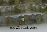 CNG5751 15.5 inches 5*7mm faceted nuggets labradorite beads