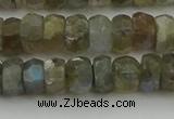 CNG5752 15.5 inches 6*9mm faceted nuggets labradorite beads