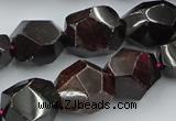 CNG5756 15.5 inches 13*18mm - 15*20mm faceted nuggets garnet beads